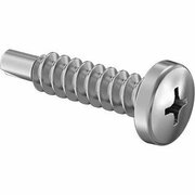 BSC PREFERRED 18-8 Stainless Steel Phillips Rounded Head Drilling Screws for Metal Number 8 Size 3/4 Long, 25PK 90415A350